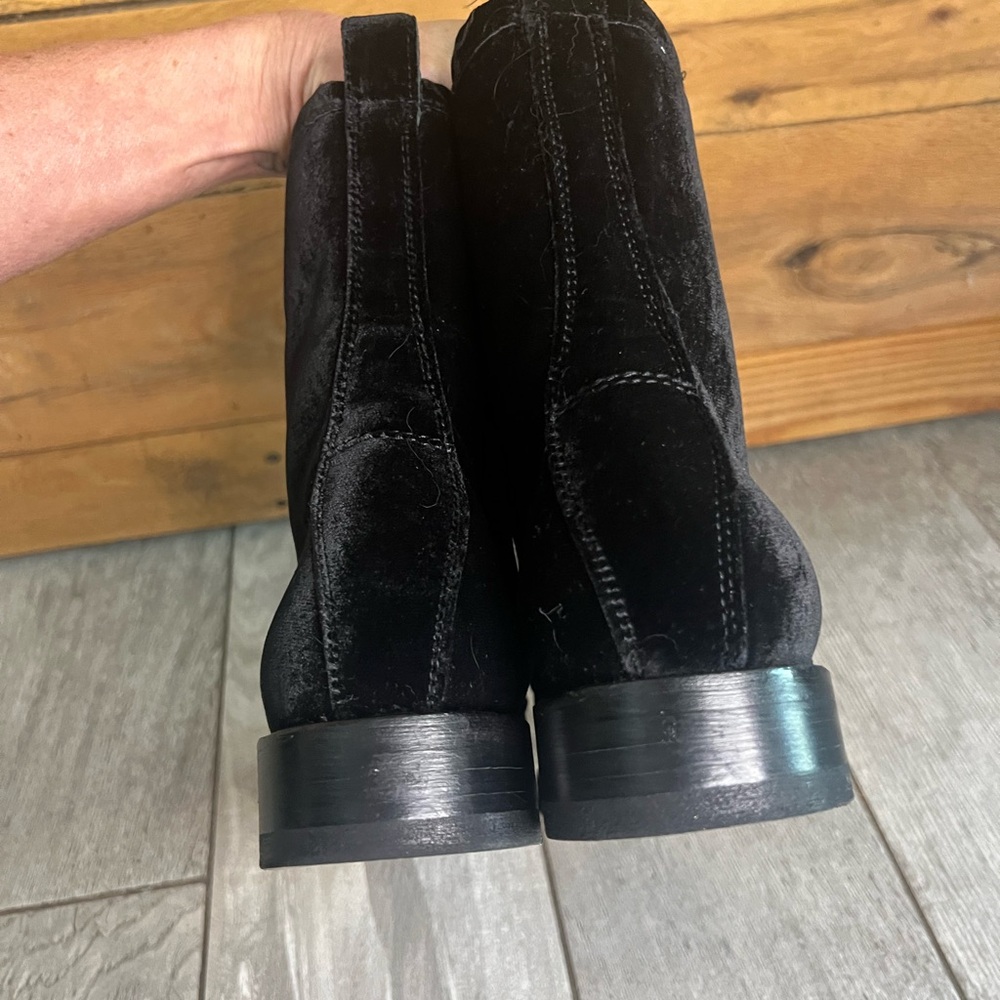 Frye Veronica Velvet Combat Boots - Picture 7 of 11